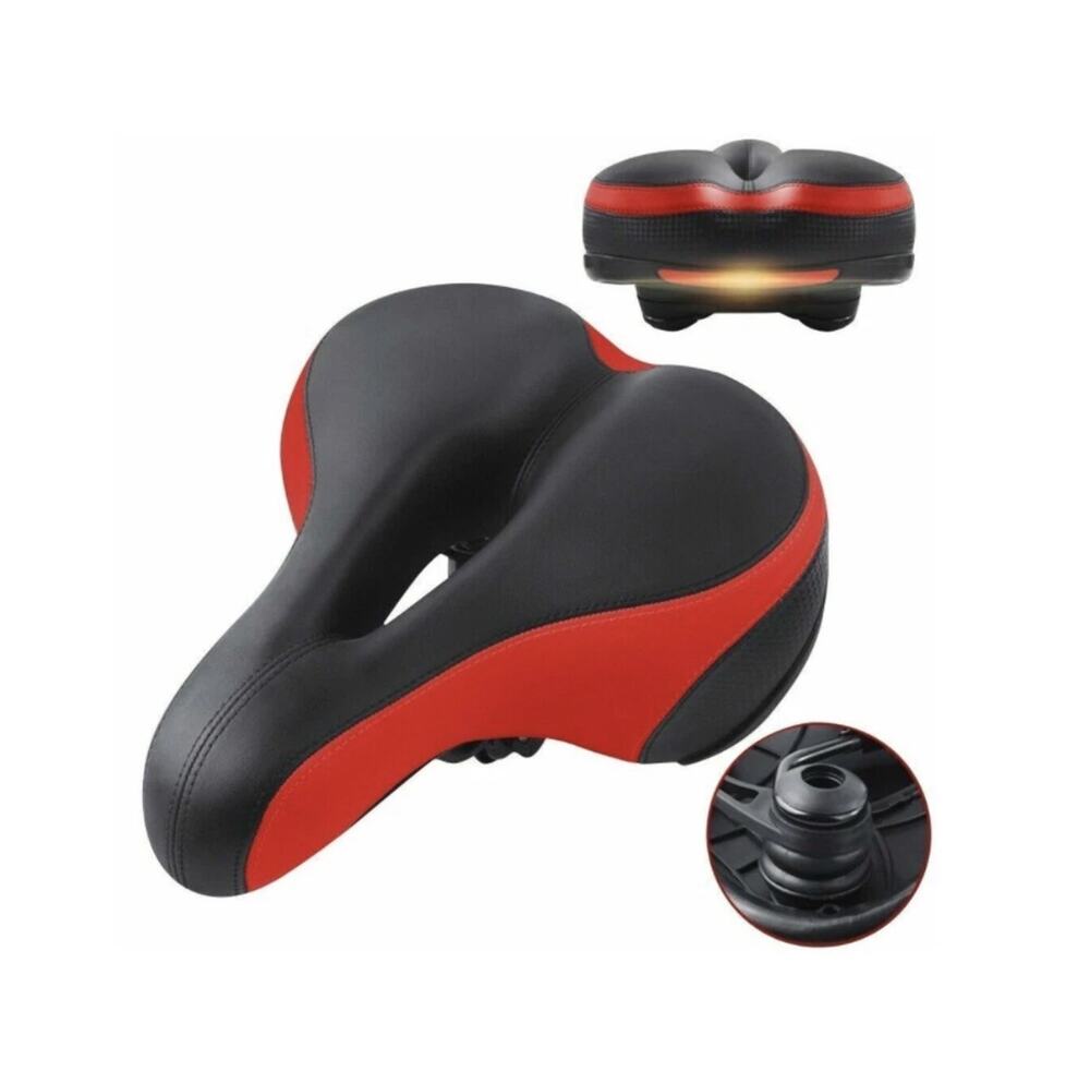 (1X) Puroma Comfortable Bicycle Saddle Bike Seat Dual Shock Absorbing Cushion